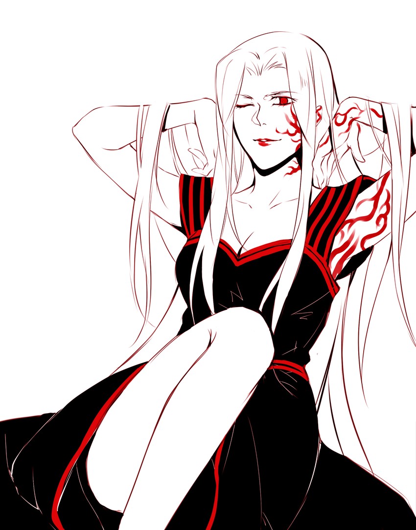 irisviel von einzbern and angra mainyu (fate and 1 more) drawn by amore1989