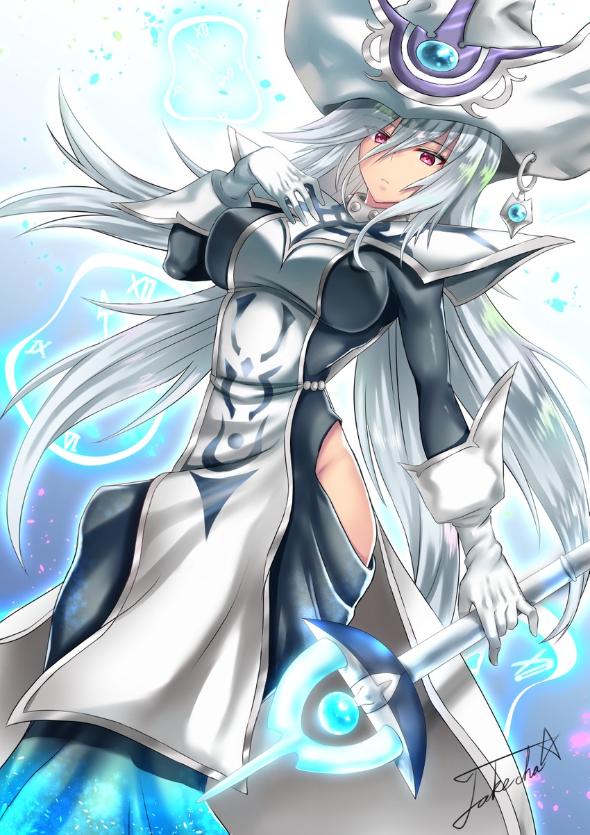 silent magician (yu-gi-oh! and 1 more) drawn by takecha