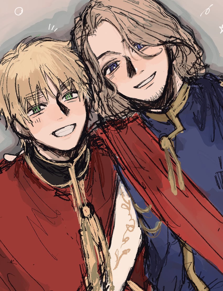 united kingdom and france (axis powers hetalia) drawn by ghut64942