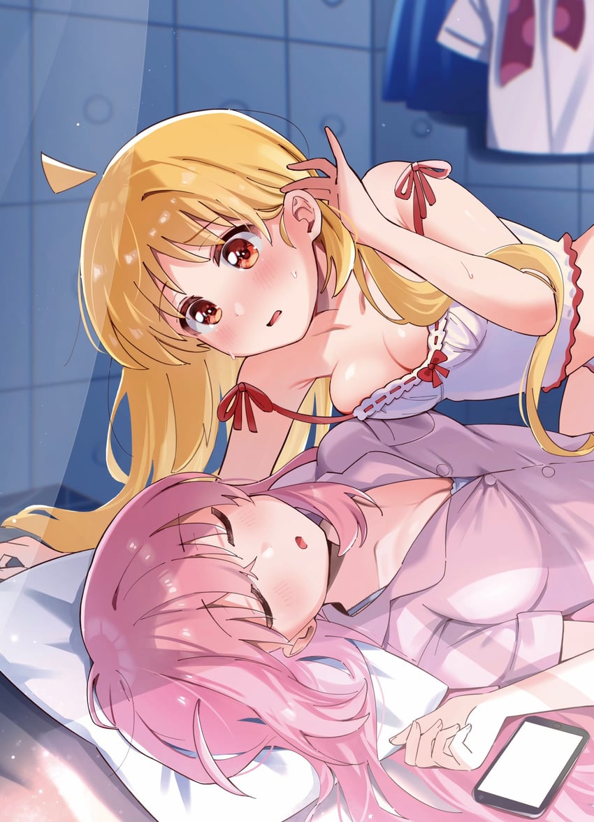 gotoh hitori and ijichi nijika (bocchi the rock!) drawn by erinko604
