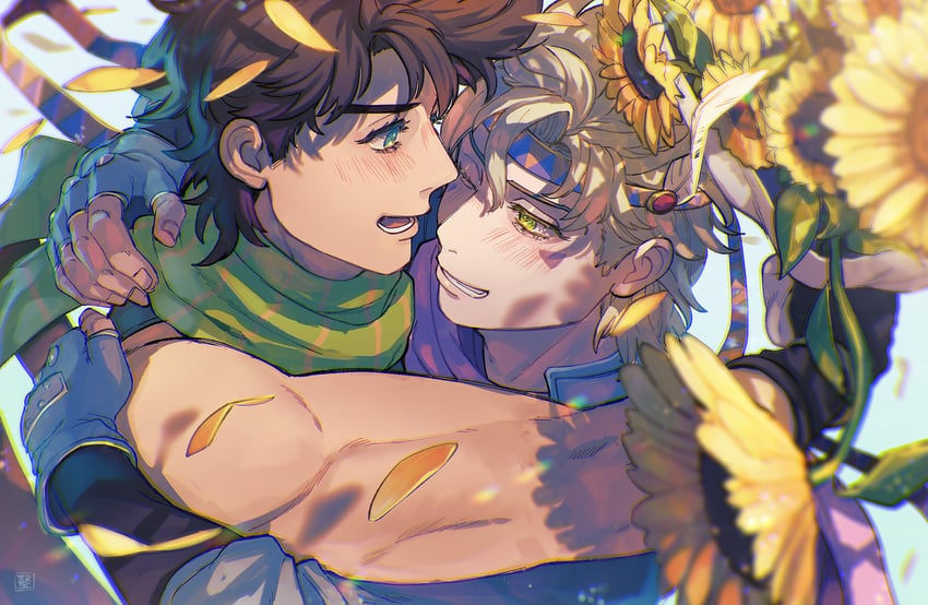 joseph joestar and caesar anthonio zeppeli (jojo no kimyou na bouken and 1 more) drawn by eringichips