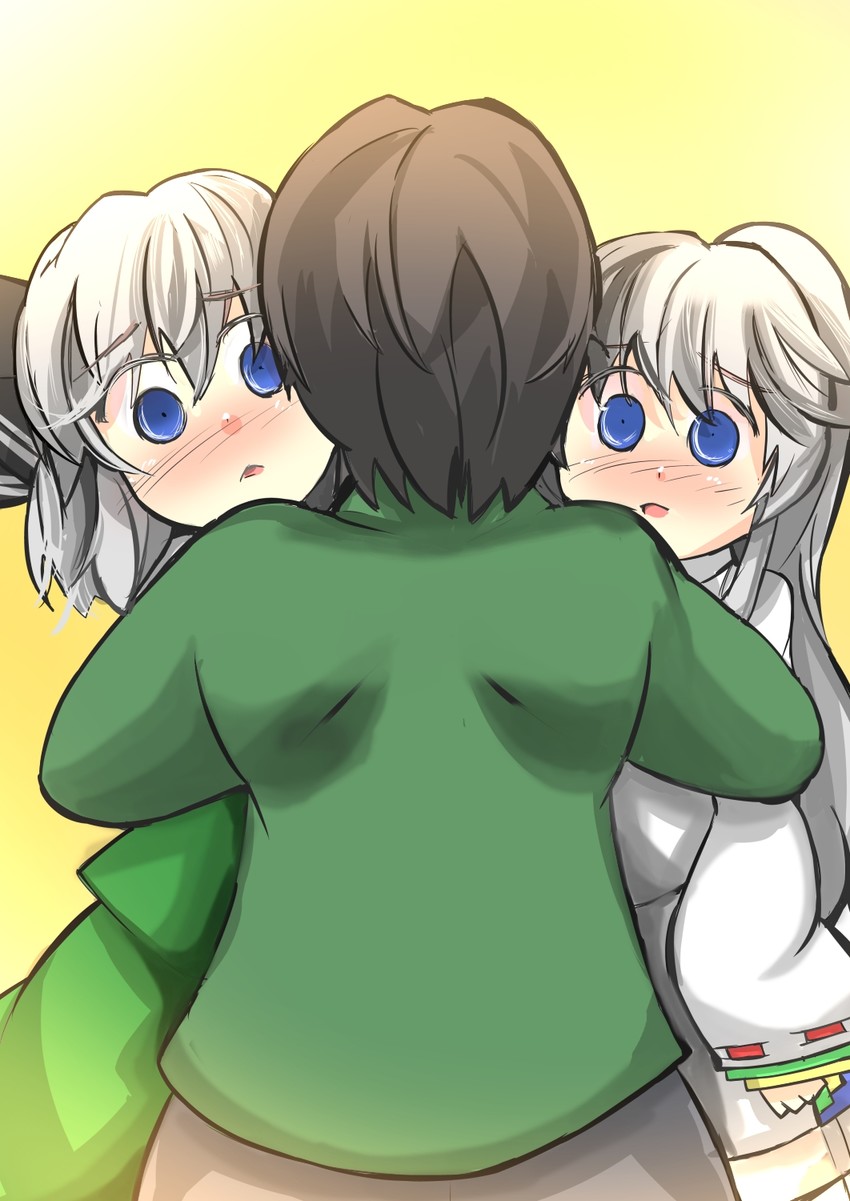 konpaku youmu and mononobe no futo (touhou) drawn by gaoo_(frpjx283)