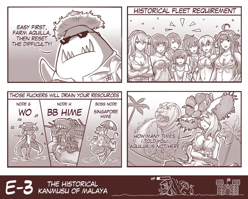 admiral, kongou, fubuki, suzuya, wo-class aircraft carrier, and 11 more (kantai collection) drawn by edwin_(cyberdark_impacts)