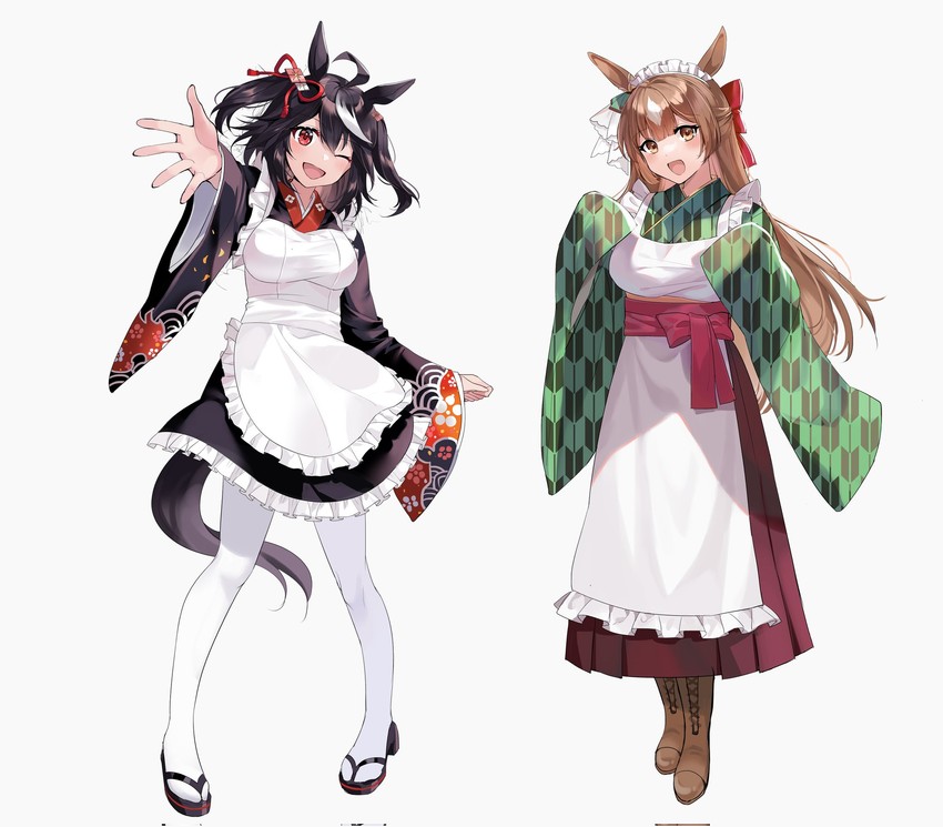 satono diamond and kitasan black (umamusume) drawn by akitsuki_(oenothera)