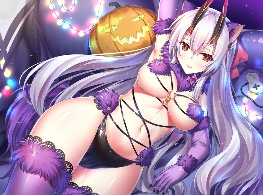 mash kyrielight and tomoe gozen (fate and 1 more) drawn by iro_ame_(amewaagada)