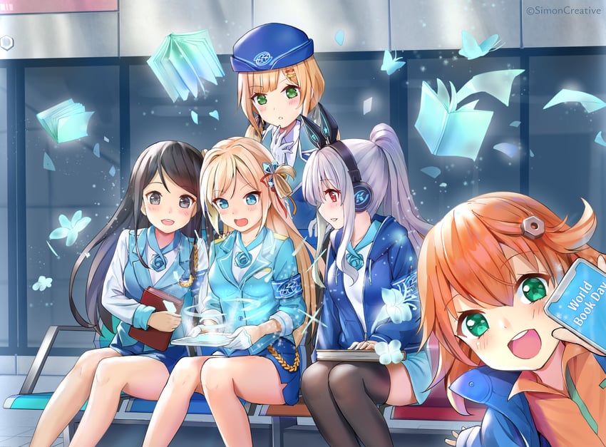 xiao qiong, emilia, nana, and ann (krt girls) drawn by simon_creative_tw