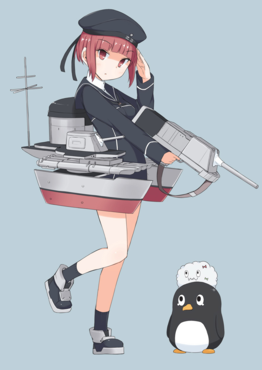 z3 max schultz, failure penguin, and miss cloud (kantai collection) drawn by seedflare