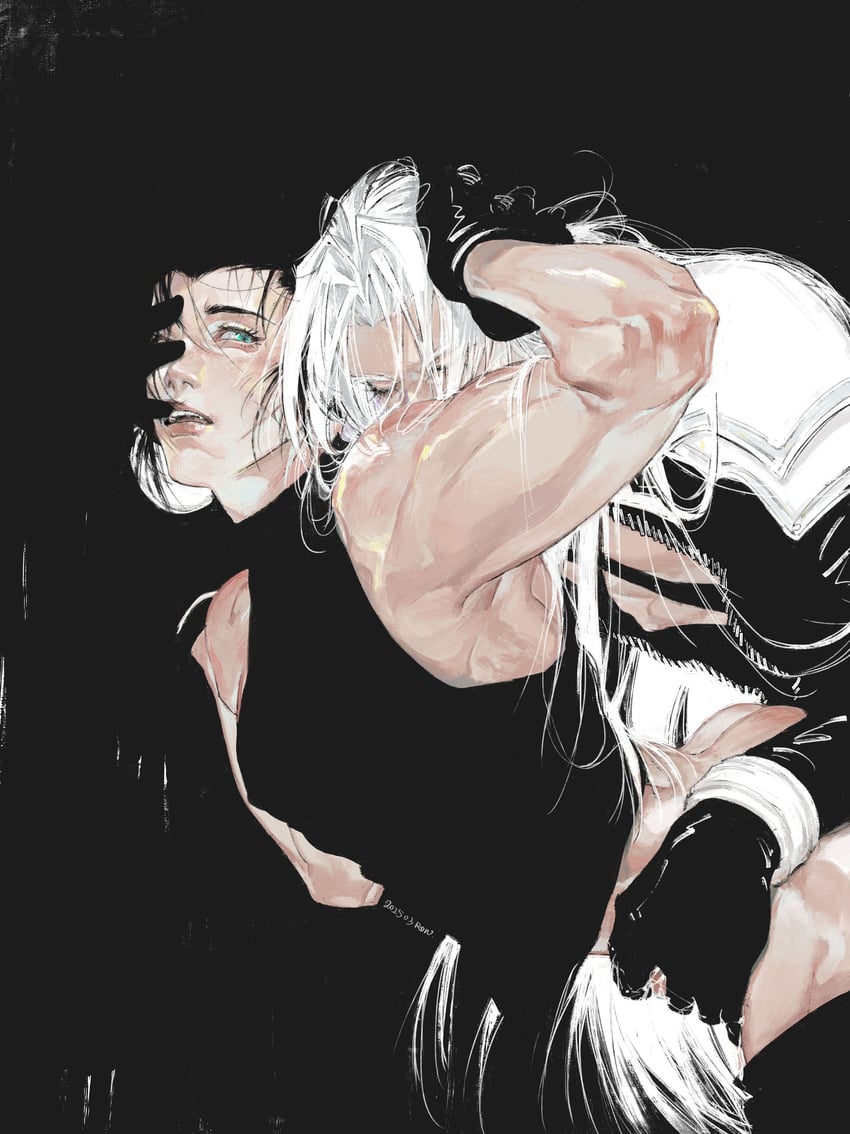 sephiroth and zack fair (final fantasy and 1 more) drawn by row056