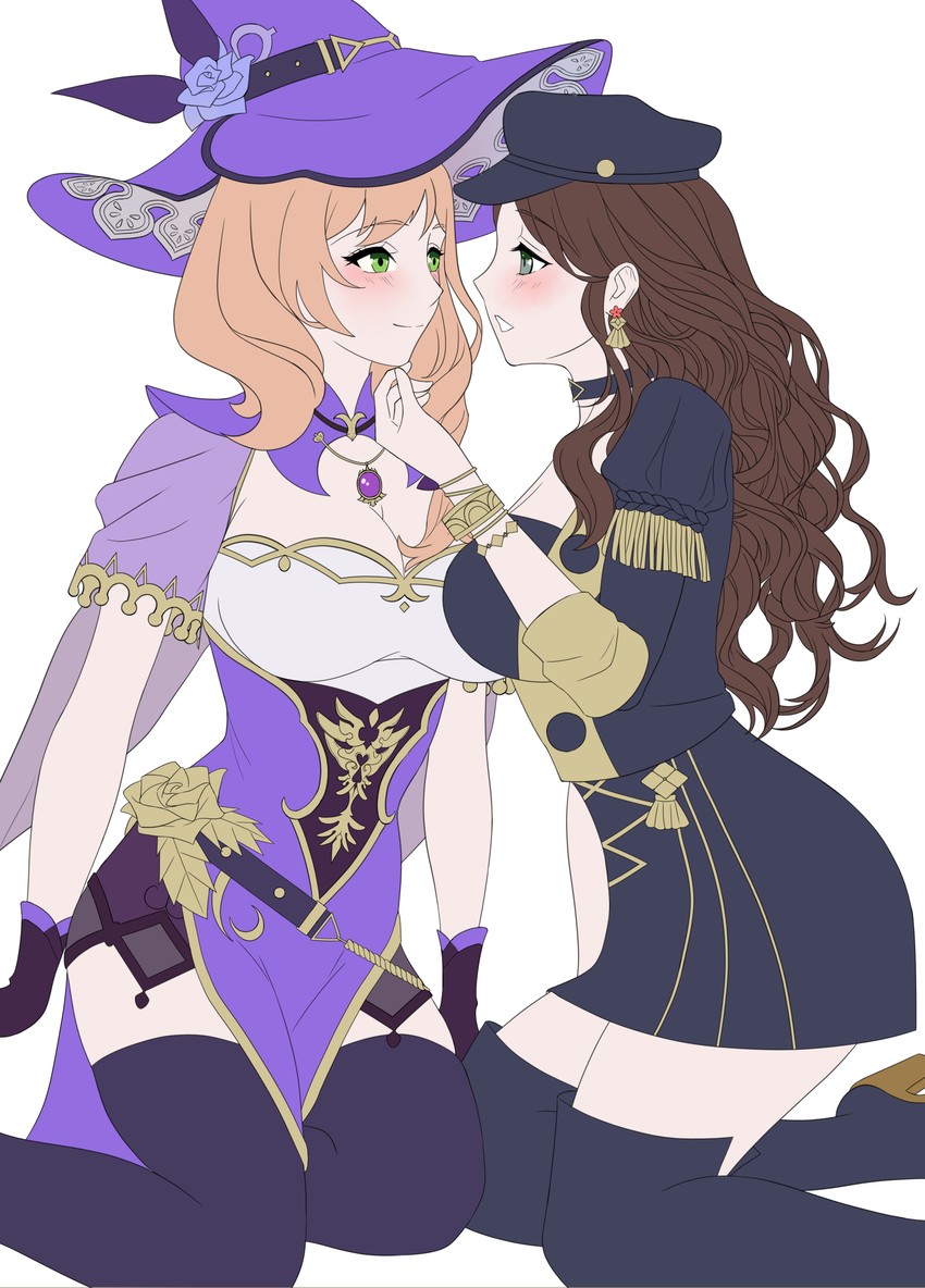 lisa and dorothea arnault (genshin impact and 2 more)