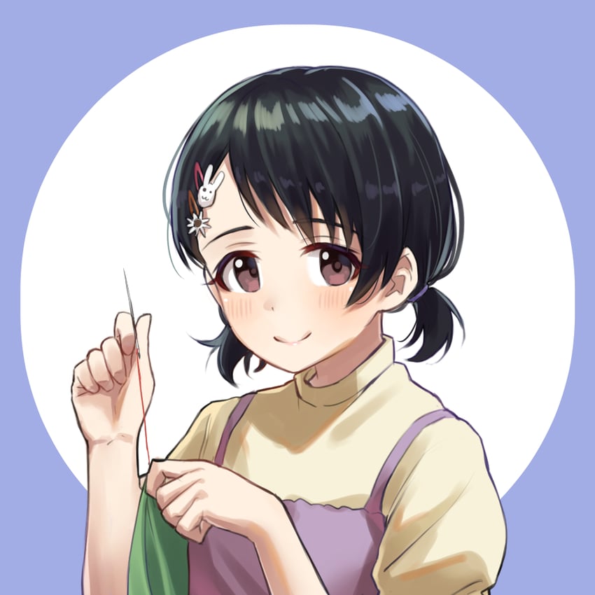 sasaki chie (idolmaster and 2 more) drawn by shiraha_(shiraha_0129)