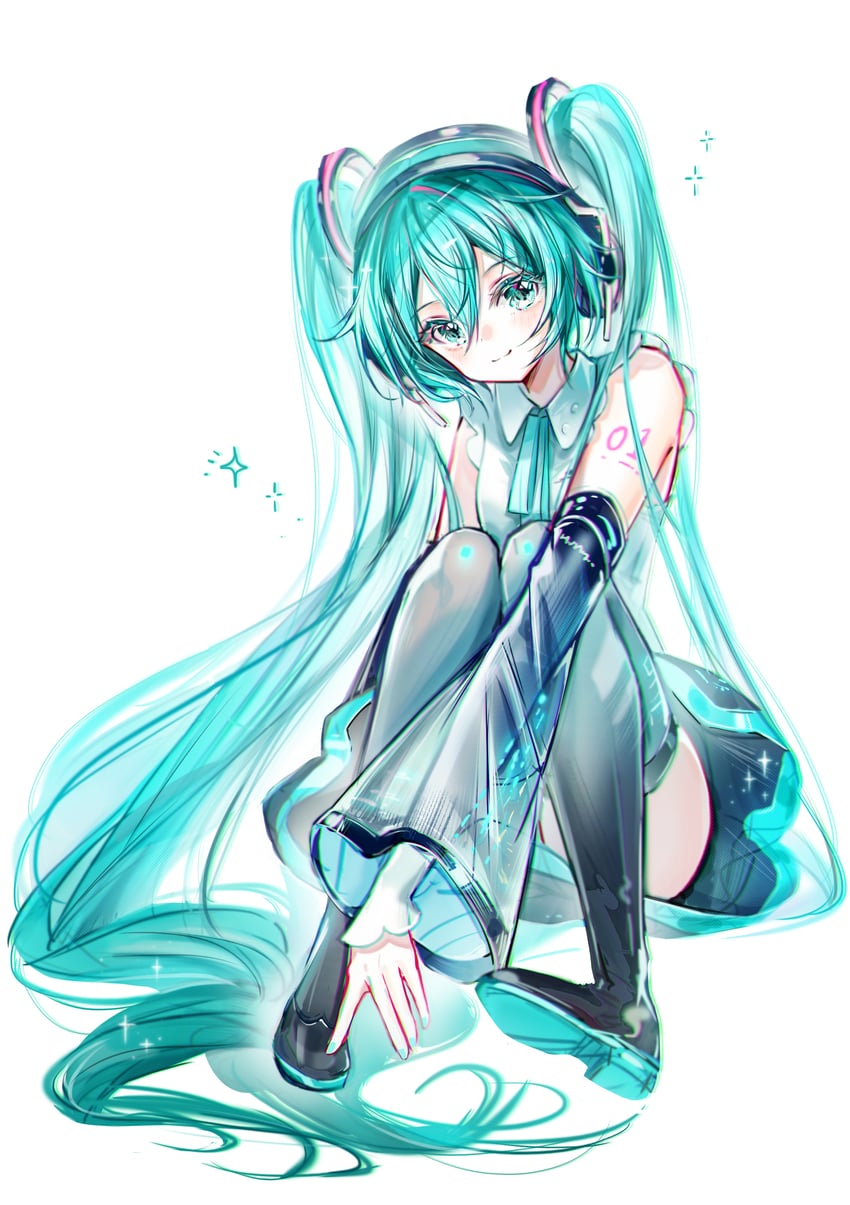 hatsune miku (vocaloid and 1 more) drawn by zhongji_yaoguai
