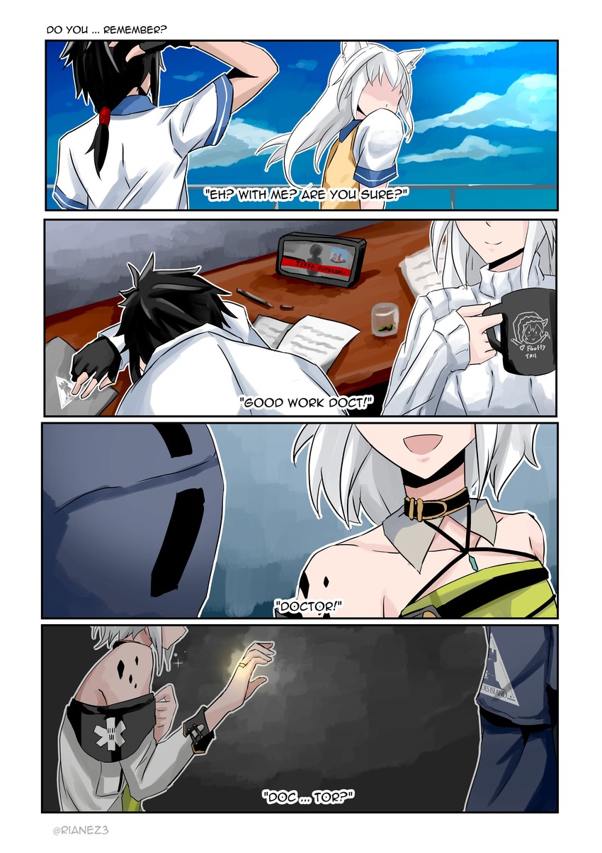 doctor and kal'tsit (arknights) drawn by nez-3