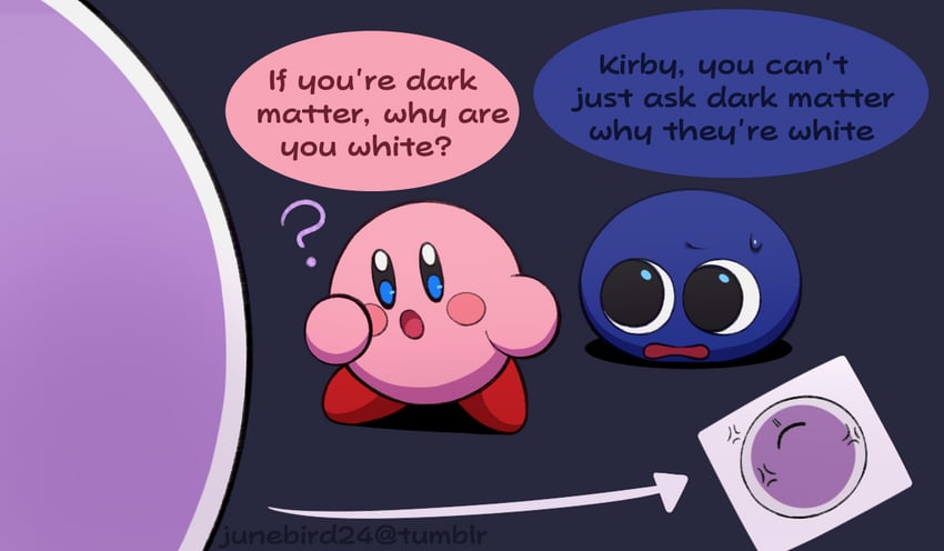 kirby, gooey, and zero (kirby and 2 more) drawn by junebird24
