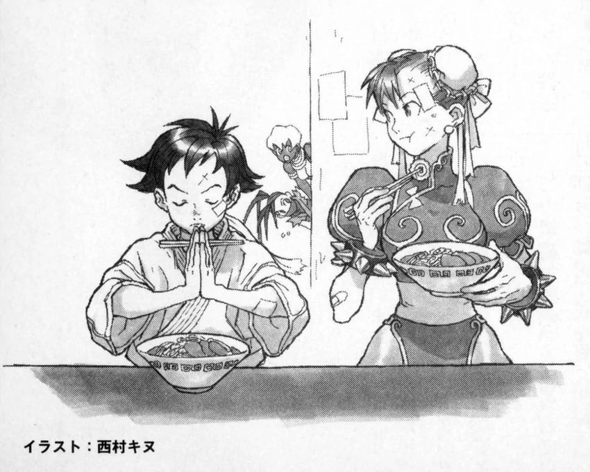 chun-li, makoto, ibuki, and elena (street fighter and 1 more) drawn by nishimura_kinu
