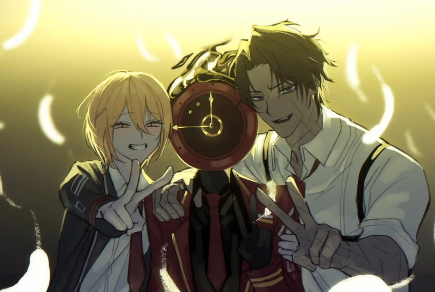 don quixote, heathcliff, and dante (project moon and 1 more) drawn by chanil_(muexlku)