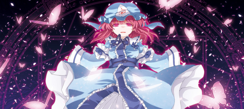 saigyouji yuyuko (touhou and 1 more) drawn by paji