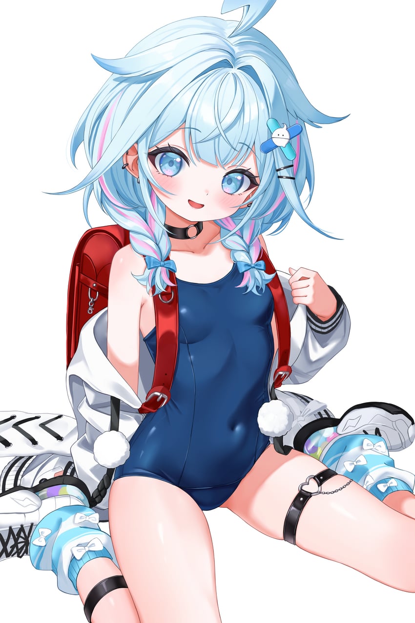 mizumiya su (hololive and 1 more) drawn by 4kimizuki