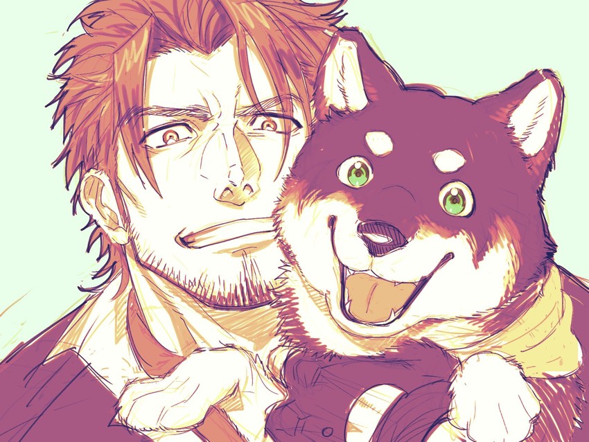 belmond banderas and kuroi shiba (nijisanji) drawn by yakisoba_ohmori