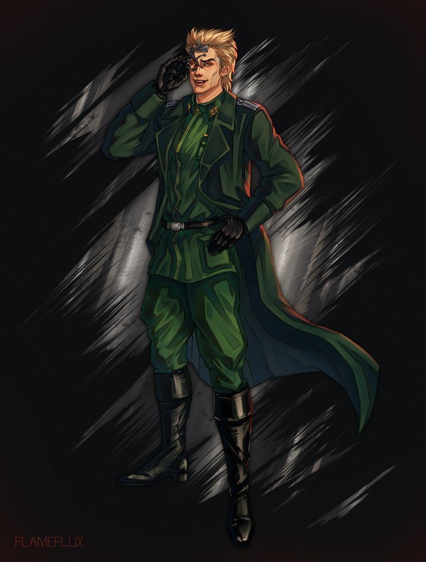 rudolph von stroheim (jojo no kimyou na bouken and 1 more) drawn by flameflux