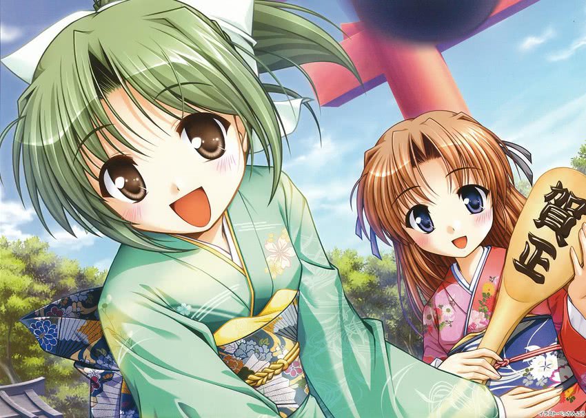 takamizawa natsuki and tooyama midori (yoake mae yori ruri iro na and 1 more) drawn by bekkankou