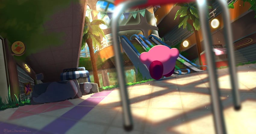kirby (kirby and 1 more) drawn by leo_taranza
