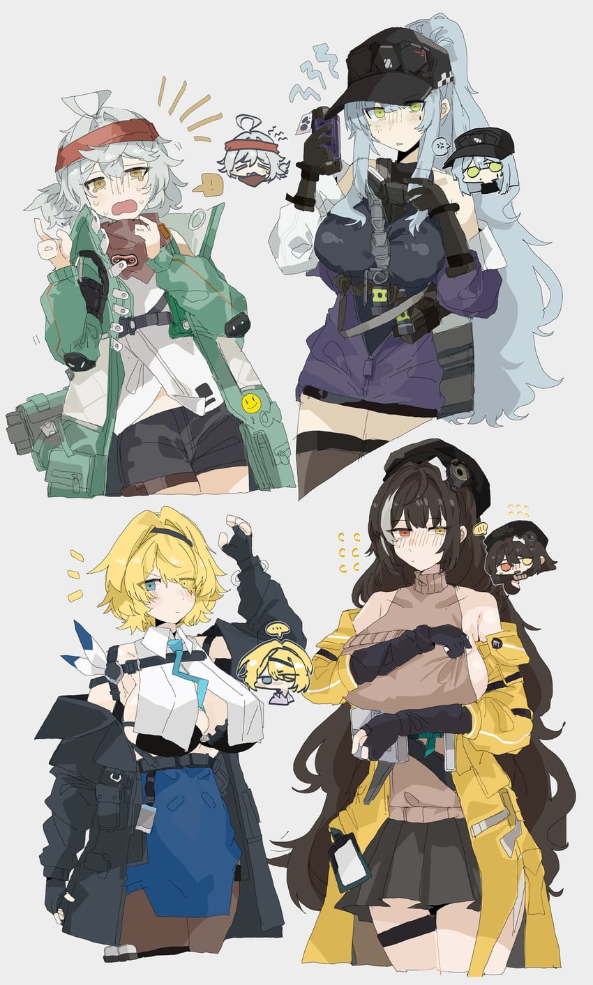 hk416, g11, ro635, vsk-94, klukai, and 3 more (girls' frontline and 1 more) drawn by odmised