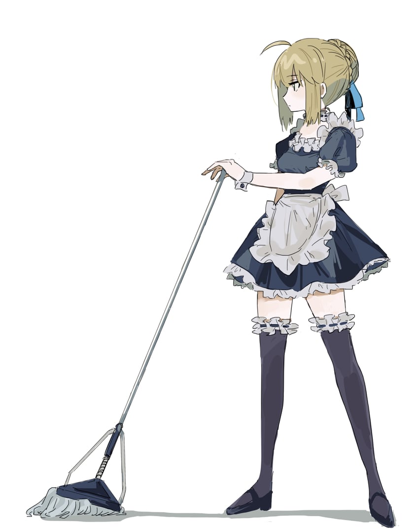 artoria pendragon and saber (fate and 1 more) drawn by kaigan0211