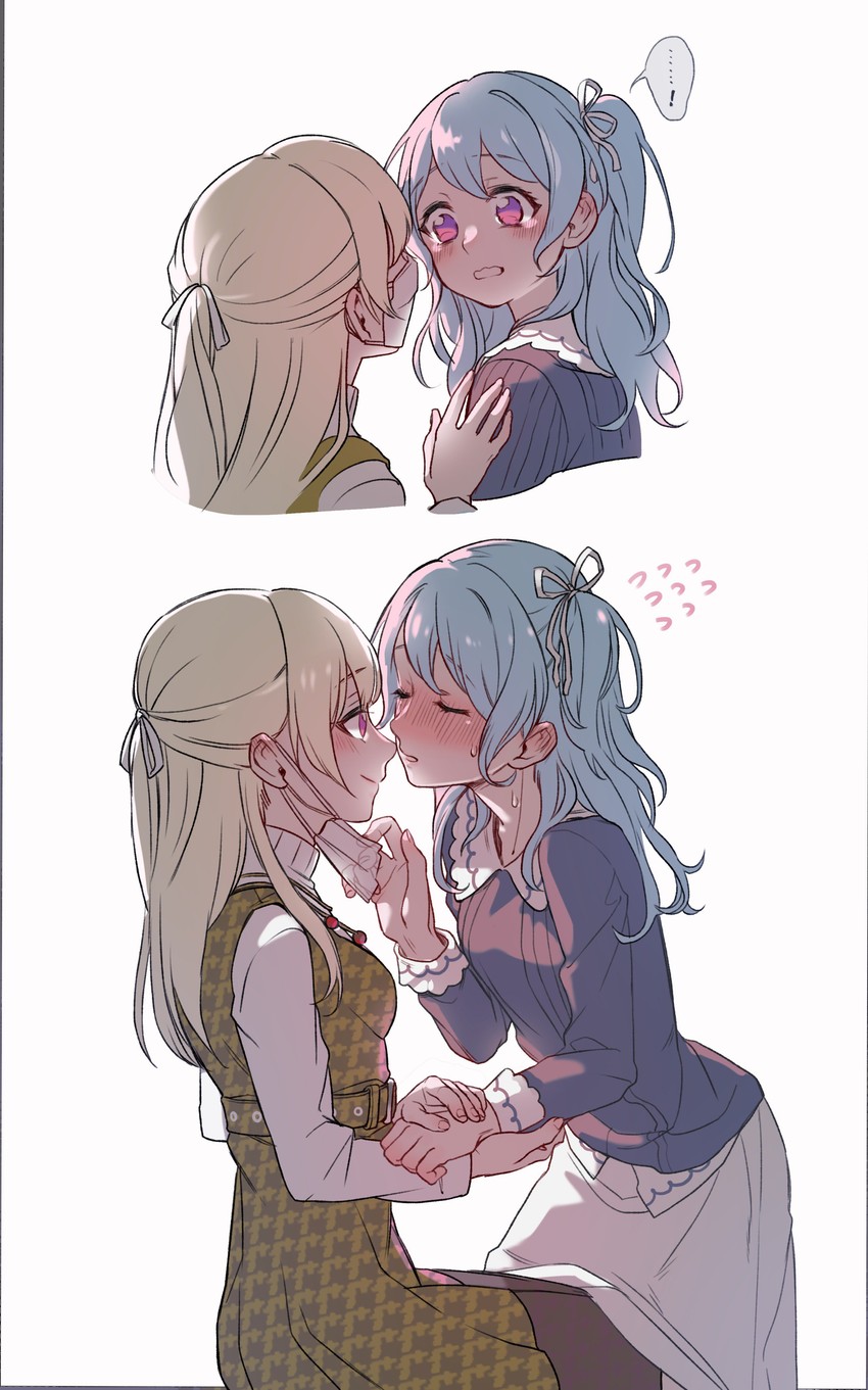 matsubara kanon and shirasagi chisato (bang dream!) drawn by tag_(tf18080512)