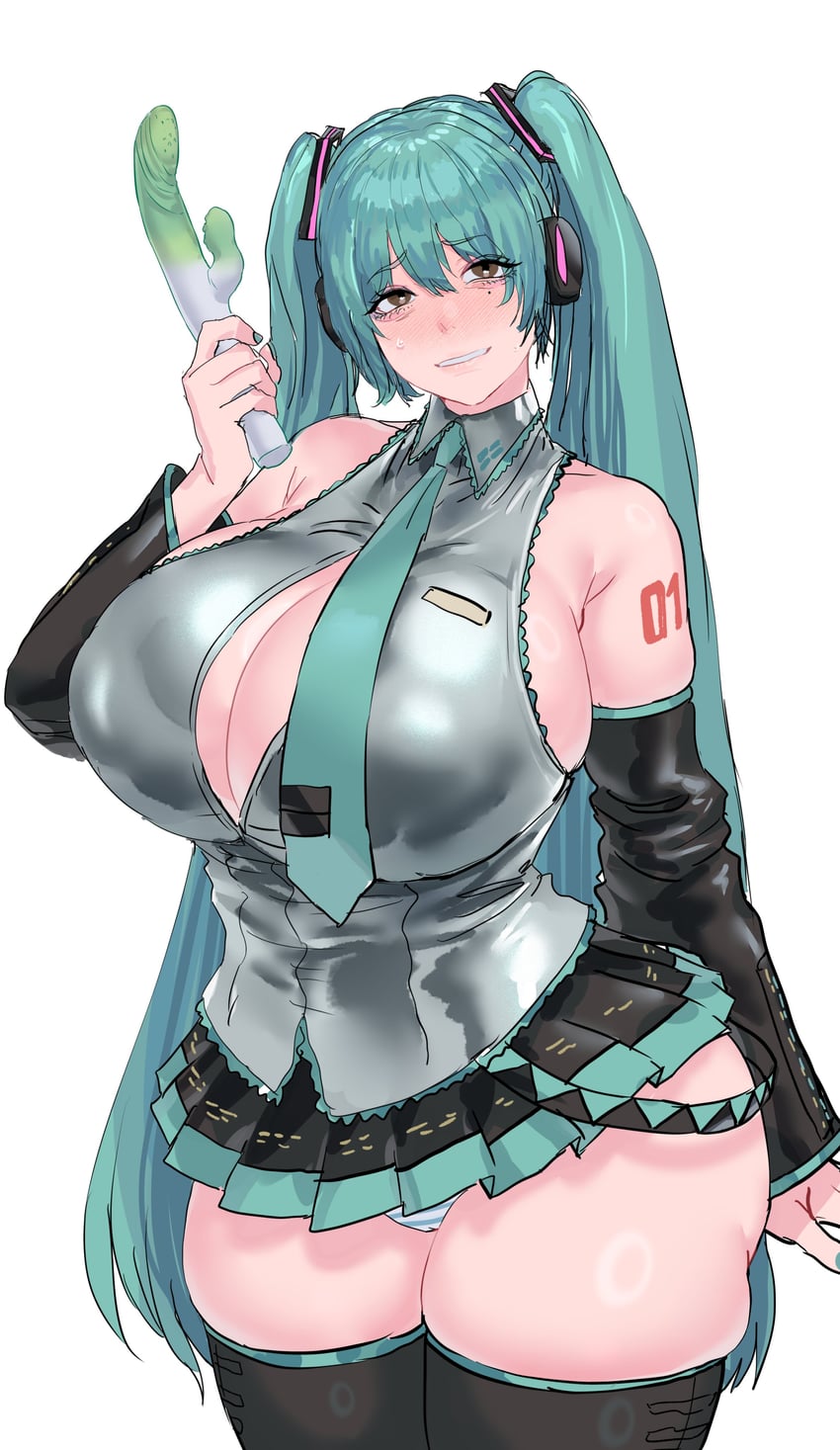 hatsune miku (original and 1 more) drawn by mashima_jirou