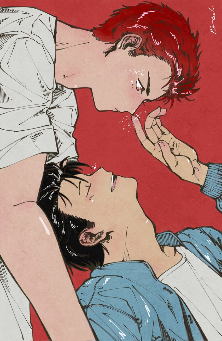 sakuragi hanamichi and mito youhei (slam dunk) drawn by devian_aquarius