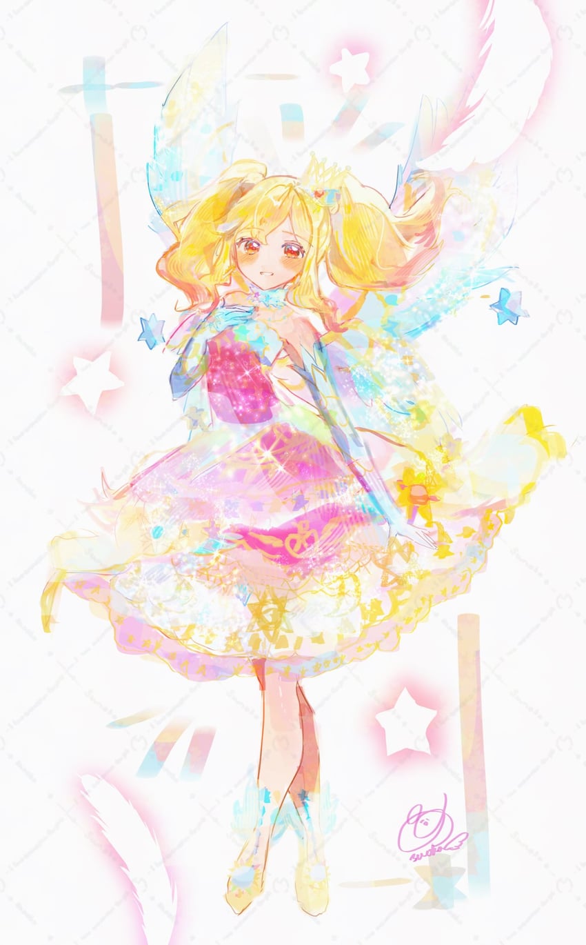nijino yume (aikatsu! and 1 more) drawn by shitara_sunoko