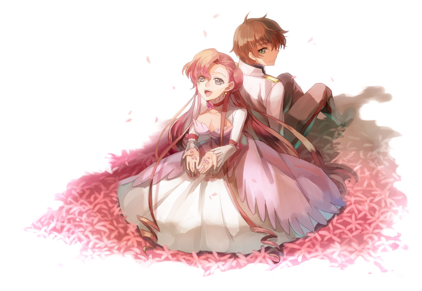 kururugi suzaku and euphemia li britannia (code geass) drawn by shion_(kizuro)