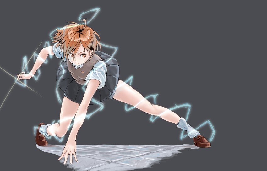 misaka mikoto (toaru majutsu no index and 1 more) drawn by jinhamu_(zinhamu)
