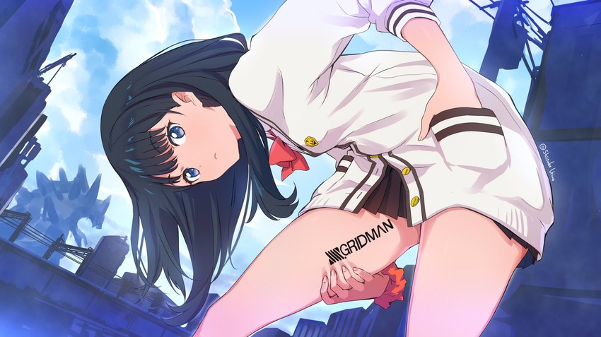 takarada rikka (gridman universe and 1 more) drawn by shiitake_urimo