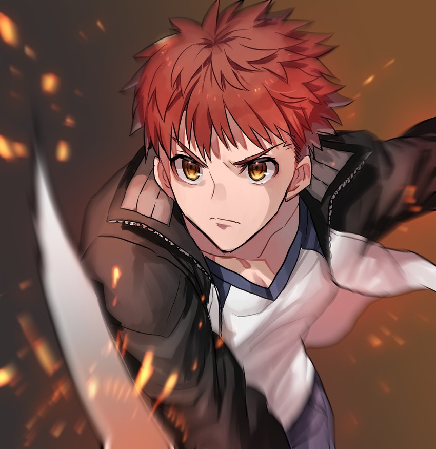 emiya shirou (fate and 1 more) drawn by none_(kameko227)