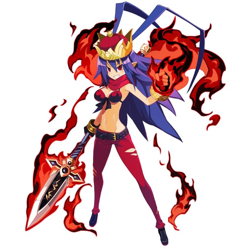 laharl and laharl-chan (disgaea and 1 more) drawn by harada_takehito