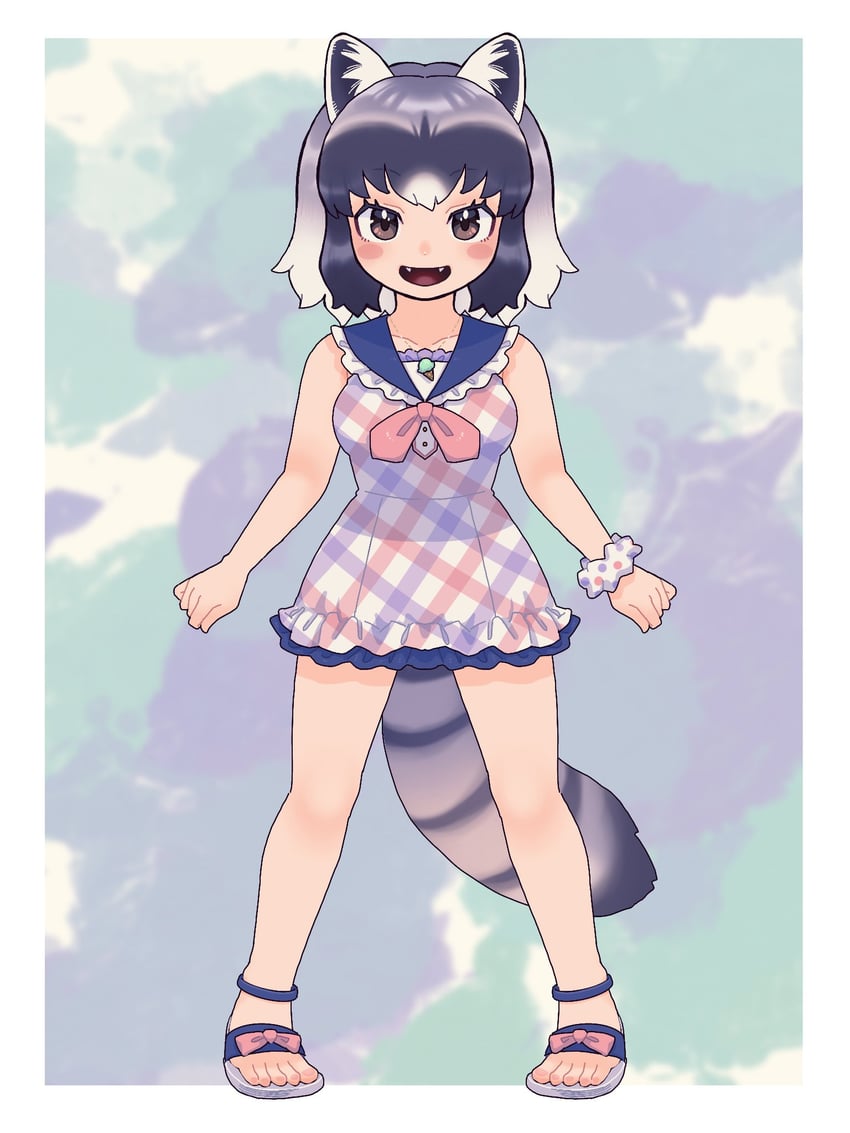 common raccoon (kemono friends and 1 more) drawn by an-chan_(ananna0315)