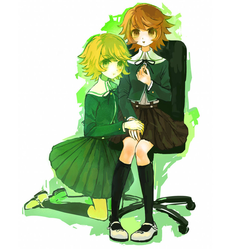 fujisaki chihiro and alter ego (danganronpa and 1 more) drawn by sawawa
