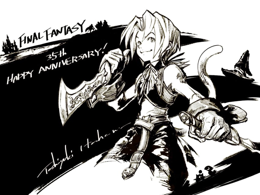 zidane tribal (final fantasy and 1 more) drawn by itahana_toshiyuki