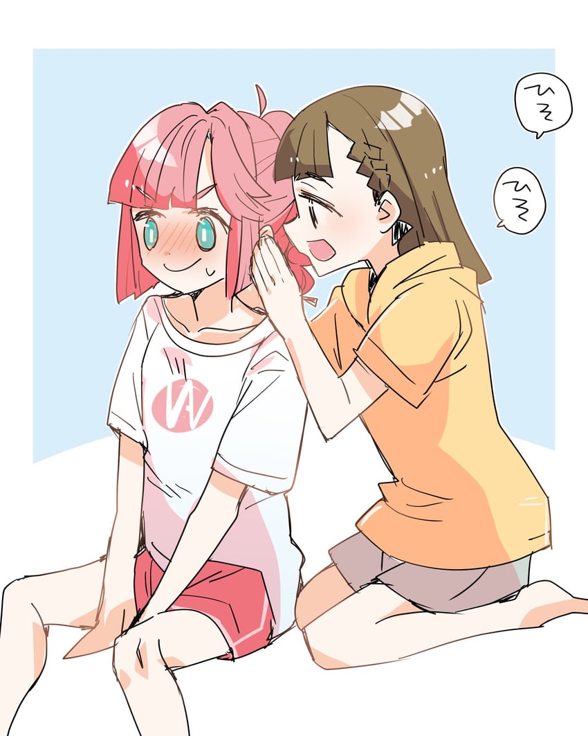 anyoji hime and kachimachi kosuzu (love live! and 1 more) drawn by kanduki_kamibukuro