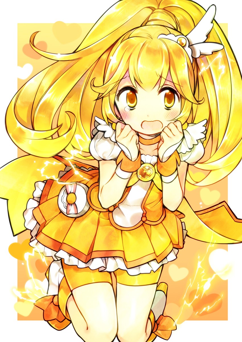 kise yayoi and cure peace (precure and 1 more) drawn by hanabana_tsubomi