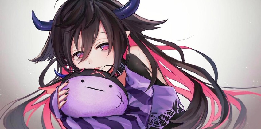 yamiyono moruru (nijisanji) drawn by toremoro_(yuka09144)