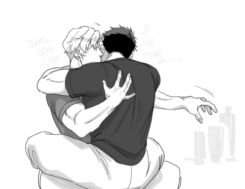 ao isami and lewis smith (yuuki bakuhatsu bang bravern) drawn by saru_e_chan
