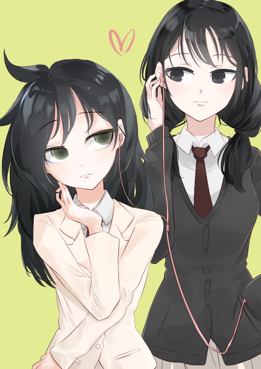 kuroki tomoko and tamura yuri (watashi ga motenai no wa dou kangaetemo omaera ga warui!) drawn by matsunaga777