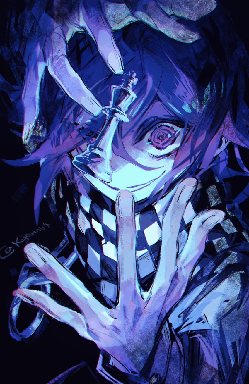 oma kokichi (danganronpa and 1 more) drawn by kyannu