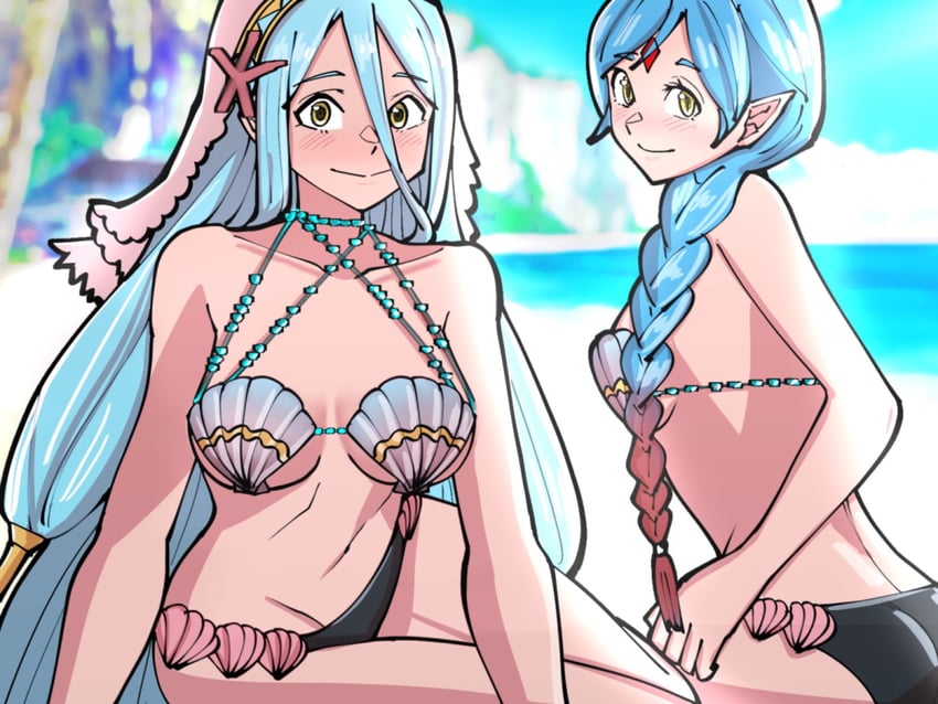 azura, lilith, and female corrin (fire emblem and 2 more) drawn by mnejing30