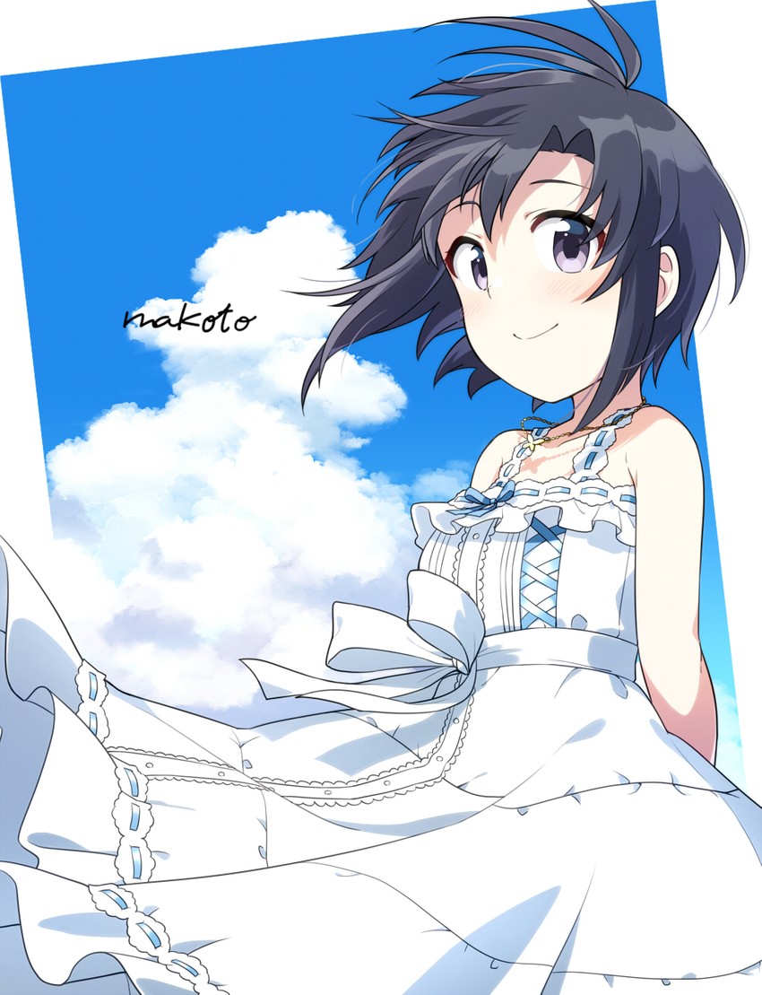 kikuchi makoto (idolmaster and 2 more) drawn by tahara_emu