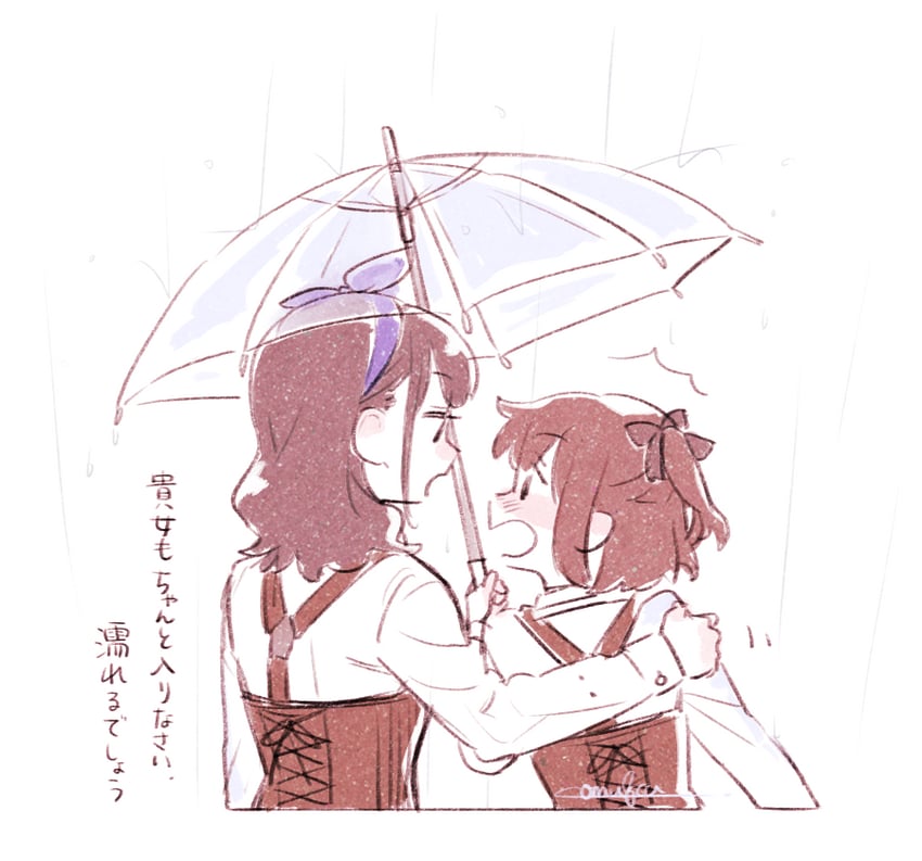 kuroki francisca yuria and amamiya sophia seren (assault lily) drawn by komuzuka