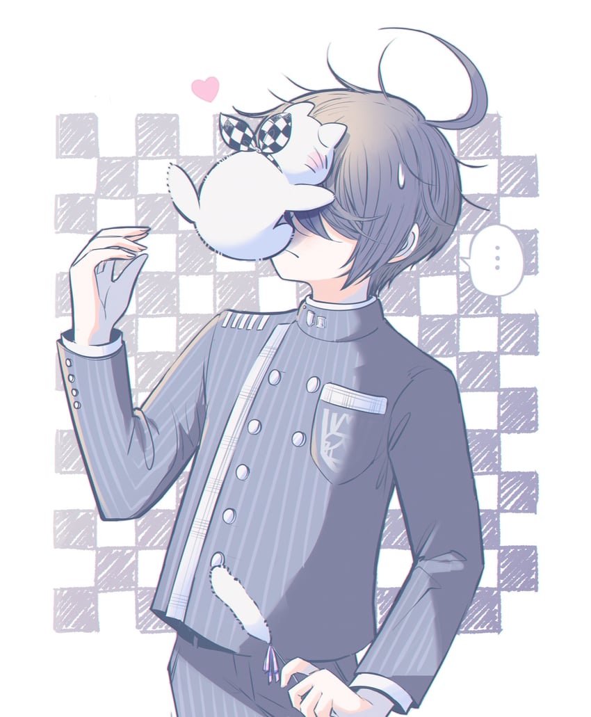 oma kokichi and saihara shuichi (danganronpa and 1 more) drawn by tomoro_(tomoronp)