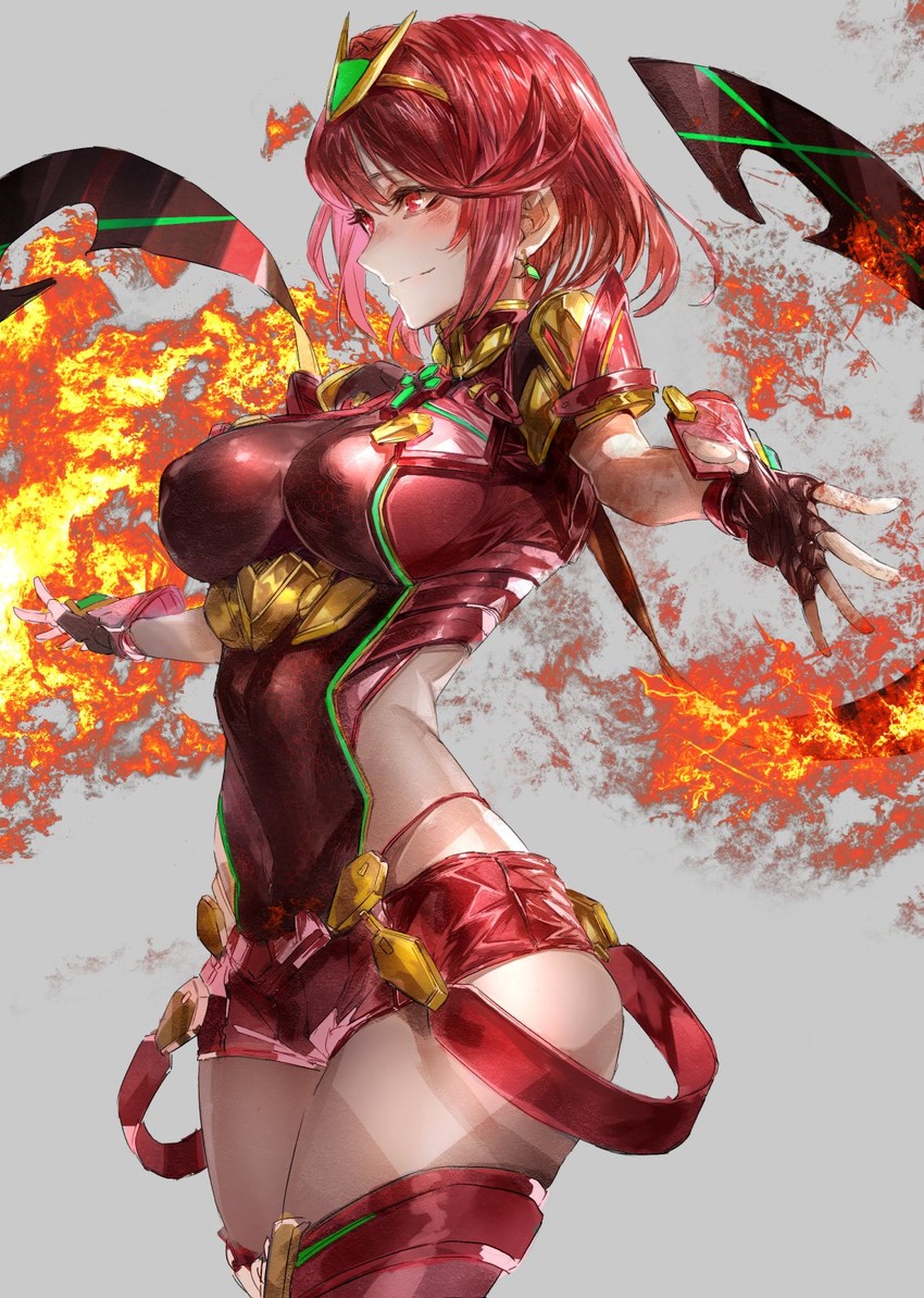 pyra (xenoblade chronicles and 1 more) drawn by signo_aaa